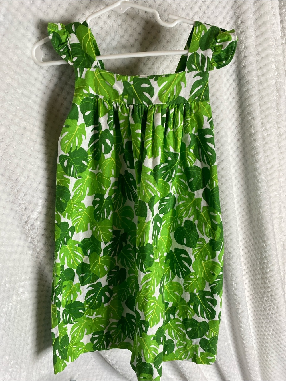 Classic Whimsy Green Tropical Leaf Dress